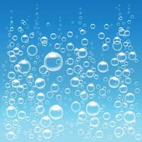 Bubbles under water vector illustration