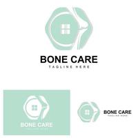 Bone Care Logo, Body Health Vector, Design For Bone Health, Pharmacy, Hospital, Health Product Brand vector