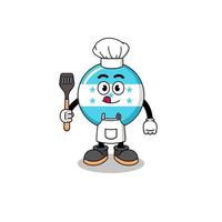 Mascot Illustration of honduras flag chef vector