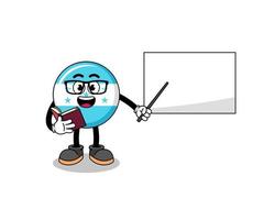 Mascot cartoon of honduras flag teacher vector