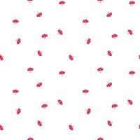 Mushroom seamless repeat pattern kids vector