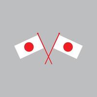 japan flag icon logo vector