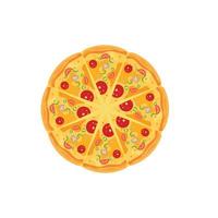 vector de ilustración de logotipo de icono de pizza