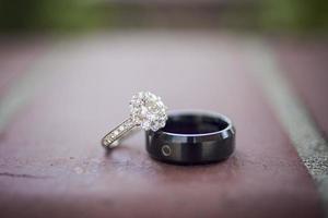 Wedding rings and bands photo