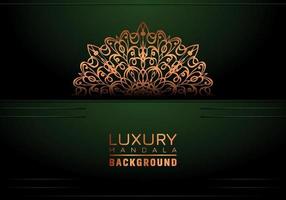 Luxury ornamental mandala background, arabesque style vector