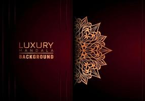 Luxury ornamental mandala background, arabesque style vector