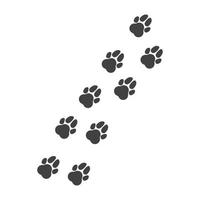 paw logo icon of pet vector