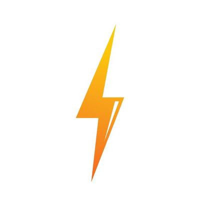 flash thunder bolt illustration vector