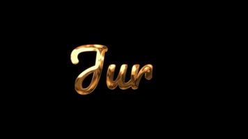 Gold Text Animation on Black Background, for running your vlog videos, in the type of handwriting with drops of gold ink, so that everyone watches your videos. video