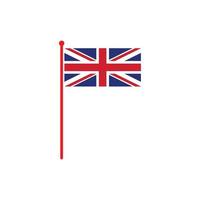 Inglaterra, vector de logotipo de icono de bandera británica