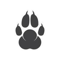 icono del logotipo de la pata del vector de mascotas