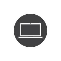 laptop logo icon vector illustration