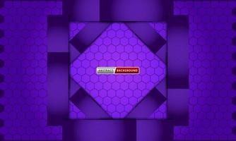 fondo de lujo abstracto hexagonal púrpura vector