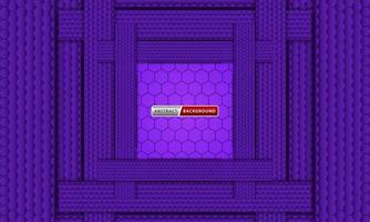 purple hexagonal abstract luxury background vector