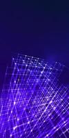 Abstract cube-shaped dots connection background. photo