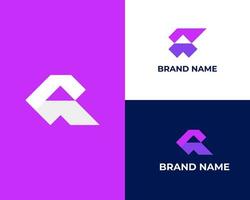 Awesome abstract logo of a triangle or letter A logo vector