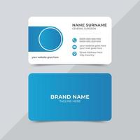 Medical care doctor business card. Modern professional double-side view clinic visiting card design template. vector