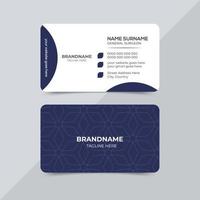 Business card design for medical doctor healthcare clinic vector front and back side view template