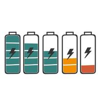 hand drawn doodle Battery level indicator illustration vector