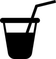 vector de icono de bebida sobre fondo blanco