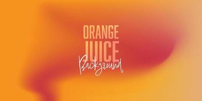 Orange juice fluid gradient background vector