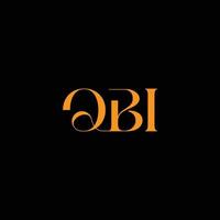 logotipo de qbi, letra de qbi, diseño de logotipo de letra de qbi, logotipo de iniciales de qbi, enlace de qbi con círculo y logotipo de monograma en mayúsculas, tipografía de qbi para tecnología, marca comercial y de bienes raíces de qbi, vector