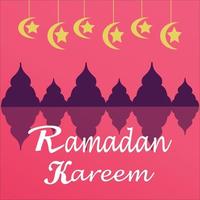 Ramadan Kareem poster background vector illustration design Greeting Card Social Media post template Ramadhan Mubarak Happy  Holy Ramadan Month of fasting for Muslims