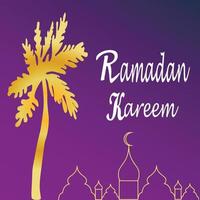 Ramadan Kareem poster background vector illustration design Greeting Card Social Media post template Ramadhan Mubarak Happy  Holy Ramadan Month of fasting for Muslims