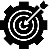 Target focus icon symbol vector image, illustration of the success goal icon concept. EPS 10