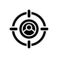 target audience icon for your website, mobile, presentation, and logo design. vector