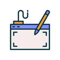 pen tablet icon for your website, mobile, presentation, and logo design. vector