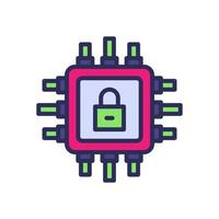 cpu icon for your website, mobile, presentation, and logo design. vector