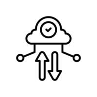 cloud computing icon for your website design, logo, app, UI. vector