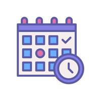 icono de planificación de tiempo para el diseño de su sitio web, logotipo, aplicación, ui. vector