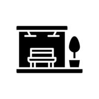 icono de parada de autobús para el diseño de su sitio web, logotipo, aplicación, ui. vector