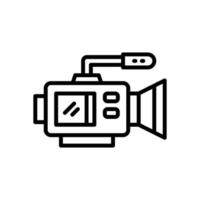 icono de cámara de video para su sitio web, móvil, presentación y diseño de logotipo. vector