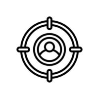 target audience icon for your website, mobile, presentation, and logo design. vector