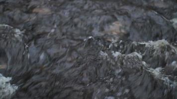HD video of a river flowing, River current in a mountain stream