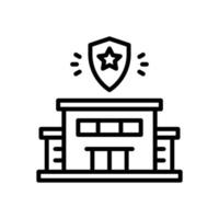 icono de la estación de policía para el diseño de su sitio web, logotipo, aplicación, ui. vector