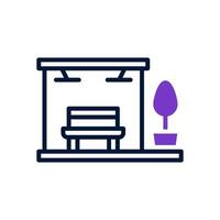 icono de parada de autobús para el diseño de su sitio web, logotipo, aplicación, ui. vector