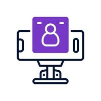 vlogging icon for your website, mobile, presentation, and logo design. vector