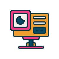 action camera icon for your website, mobile, presentation, and logo design. vector