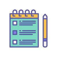 icono de lista de verificación para el diseño de su sitio web, logotipo, aplicación, ui. vector