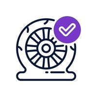 flat tire icon for your website, mobile, presentation, and logo design. vector