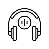 icono de auriculares para su sitio web, móvil, presentación y diseño de logotipo. vector