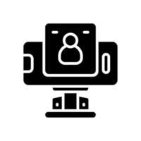 vlogging icon for your website, mobile, presentation, and logo design. vector