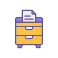 icono de archivador para el diseño de su sitio web, logotipo, diseño móvil y presentación. vector