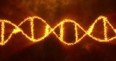 Abstract yellow glowing energy spiral dna scientific futuristic high tech background photo