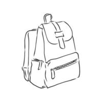 bosquejo del vector de la mochila