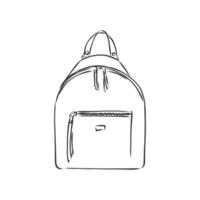 bosquejo del vector de la mochila